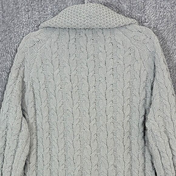 POL Cardigan Sweater Womens Small Sage Green Chunky Cozy Knit Shawl Collar - Picture 8 of 13